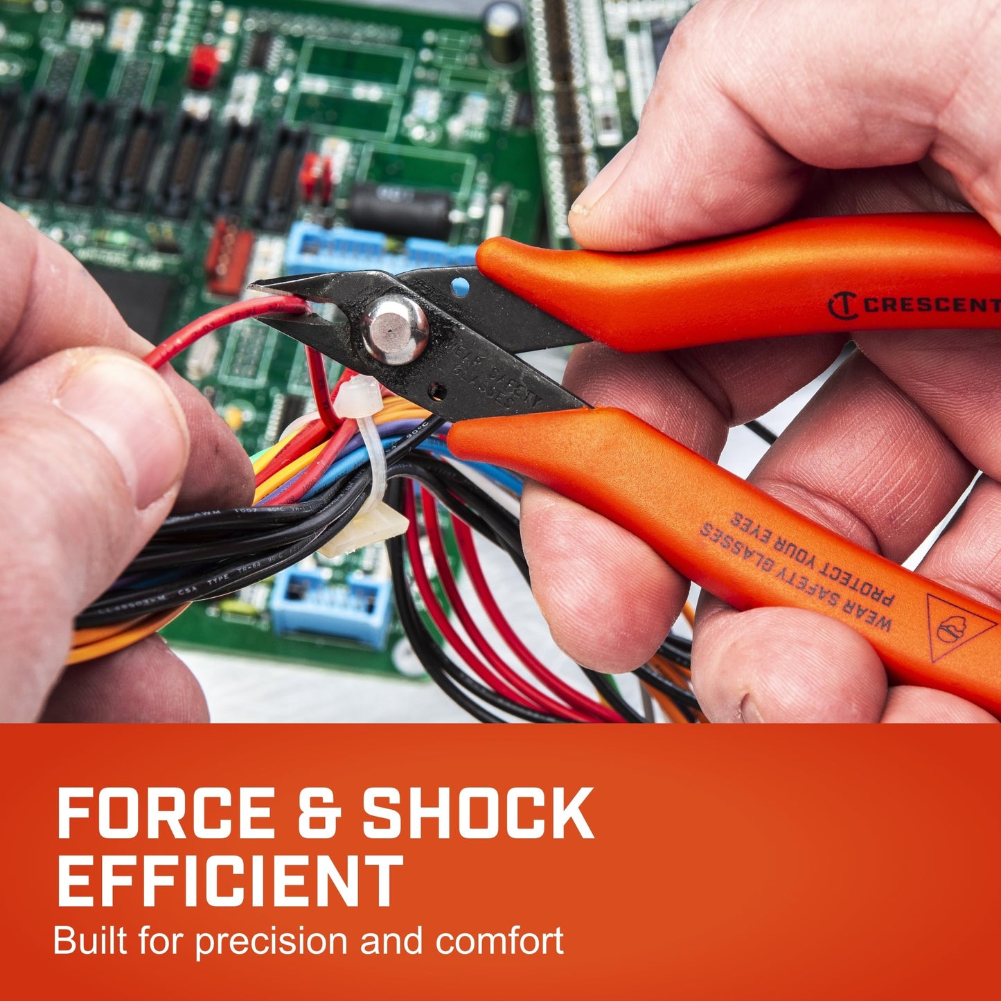 Crescent Shear Cutter Mini Pliers Set - Electrician Tool for up to 20-Gauge AWG Soft Wires (0.8 mm) - Premium Hand Tool - 2-Piece Set - S2KS5NN