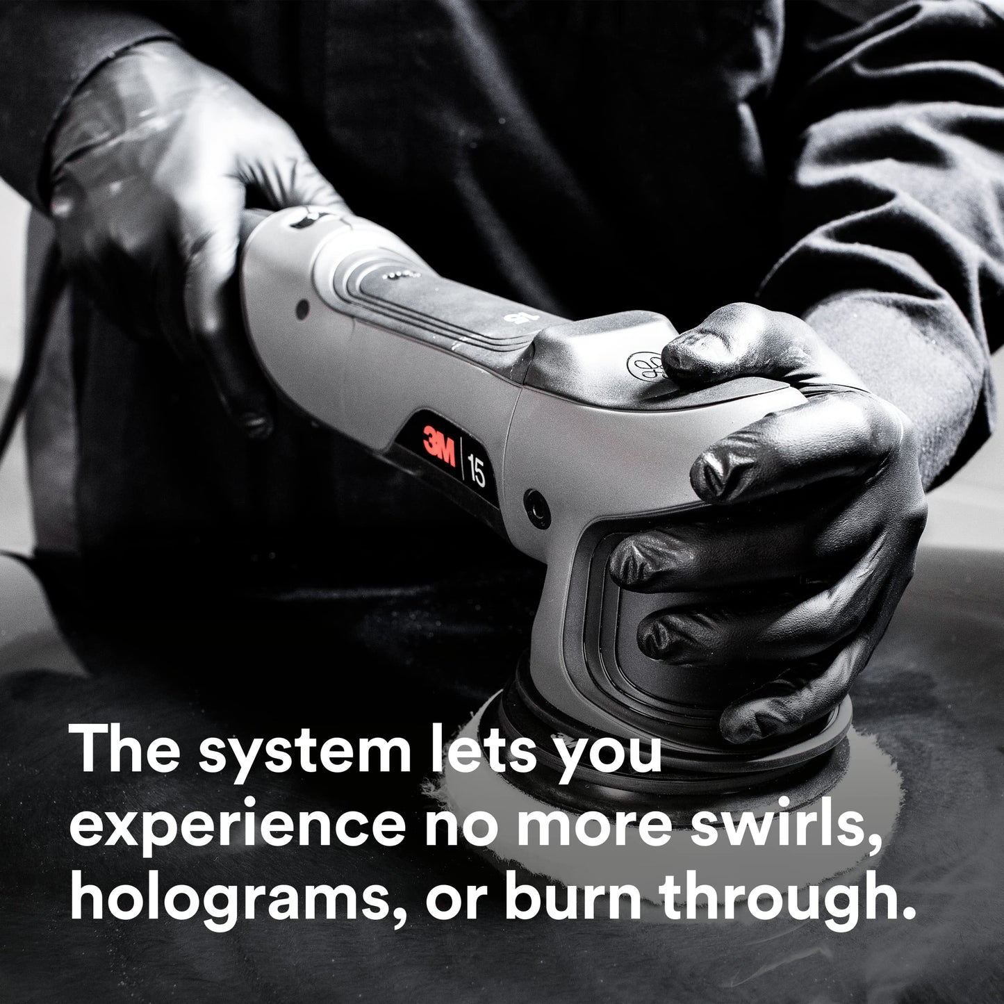 3M Perfect-It Random Orbital Medium Wool Compounding Pad, 6"/150 mm, White, 34125, Orbital Pads for Automotive Compounding and Polishing