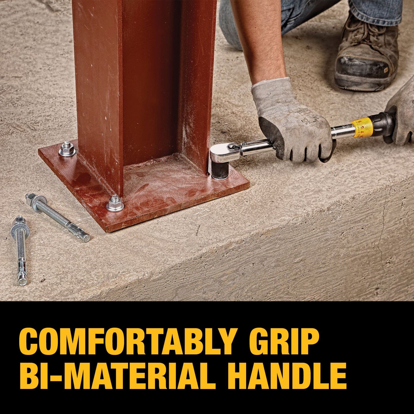 DEWALT Torque Wrench Tool Set, Tire Change Kit, 50-250 FT-LB, 12 Piece with Storage Case (DWMT45012)