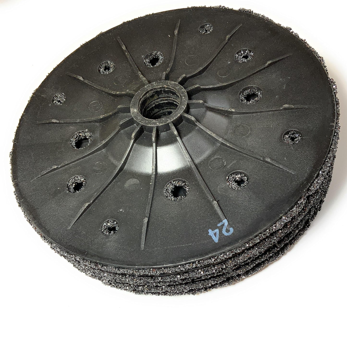 SIGNI 5 Pack SiC Plastic Back Grinding Wheel for Granite/Marble/Concrete and Glasses (4.5 INCH, 24 GRIT)