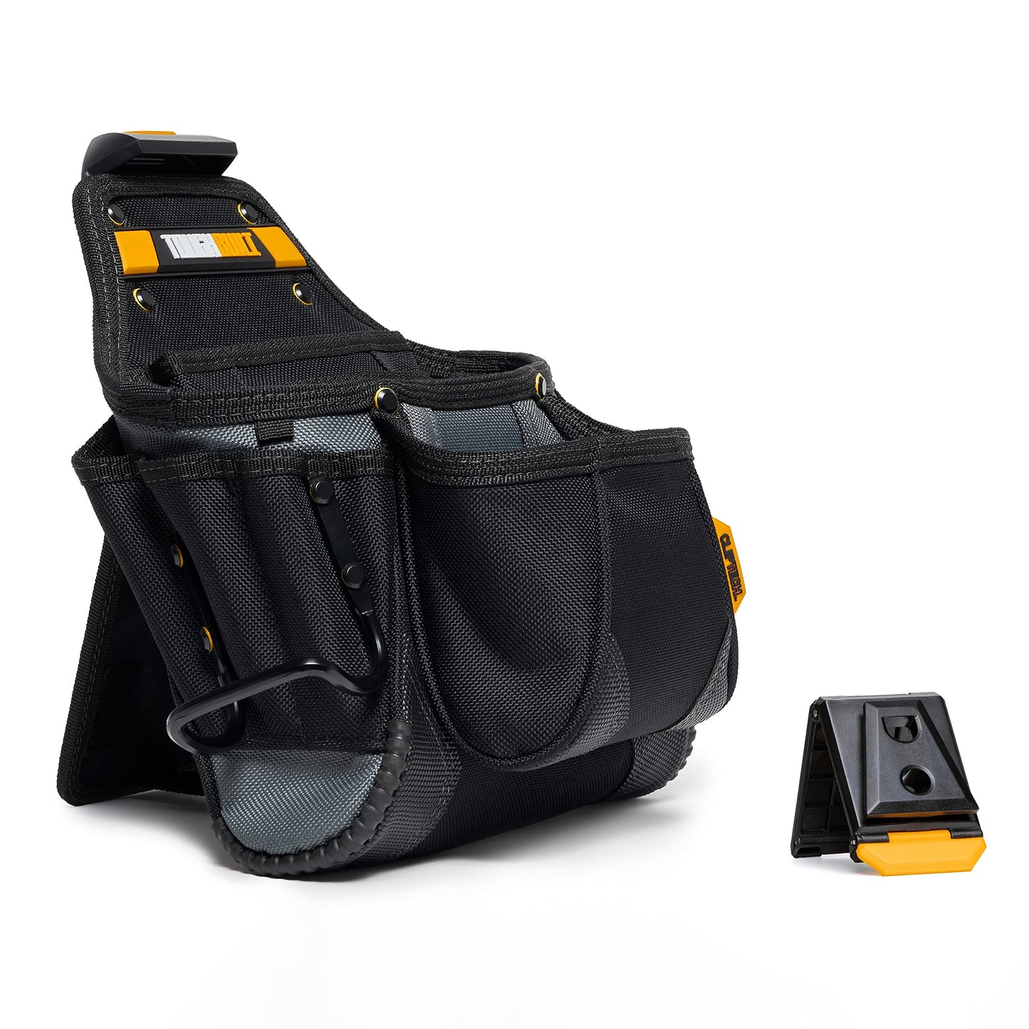 ToughBuilt Cliptech Series - Contractor Tool Pouch with Compact Jobsite Storage, Durable Construction, and Easy-Access Organization for Daily Professional Use (TB-CT-01)