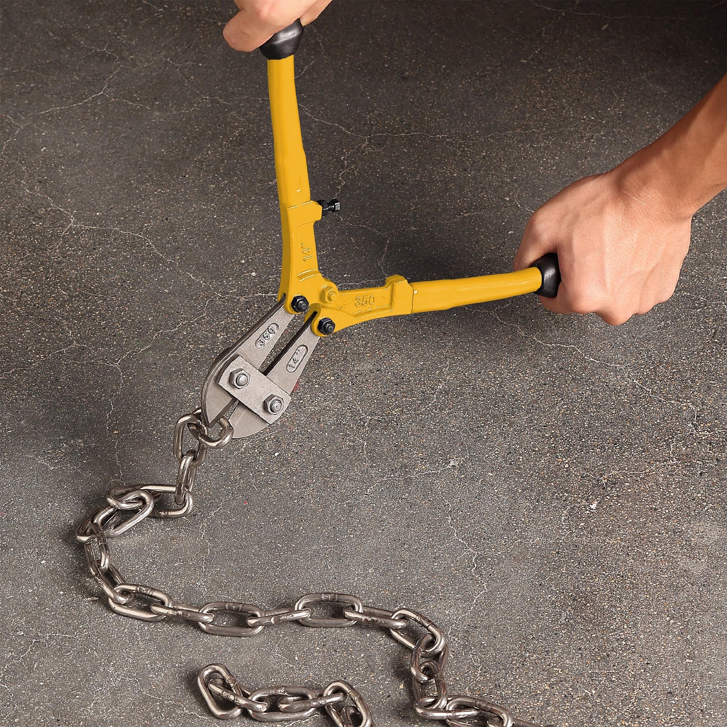Bates 14" Heavy Duty Bolt Cutter, Yellow Chain Lock & Wire Cutter, Screw Cutter for Locks, Chains & Fence
